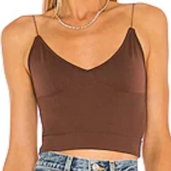 NEW💗💗NWT Intimately by Free People Ribbed V-Neck Brami Tank M/L💗💗 - Picture 1 of 5